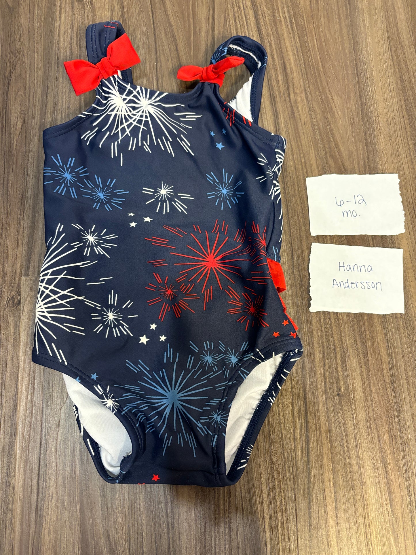 6-12 Mo - Hanna Andersson - Fireworks Swimsuit - PU 45236 (near Kenwood) Except Semiannual Sale