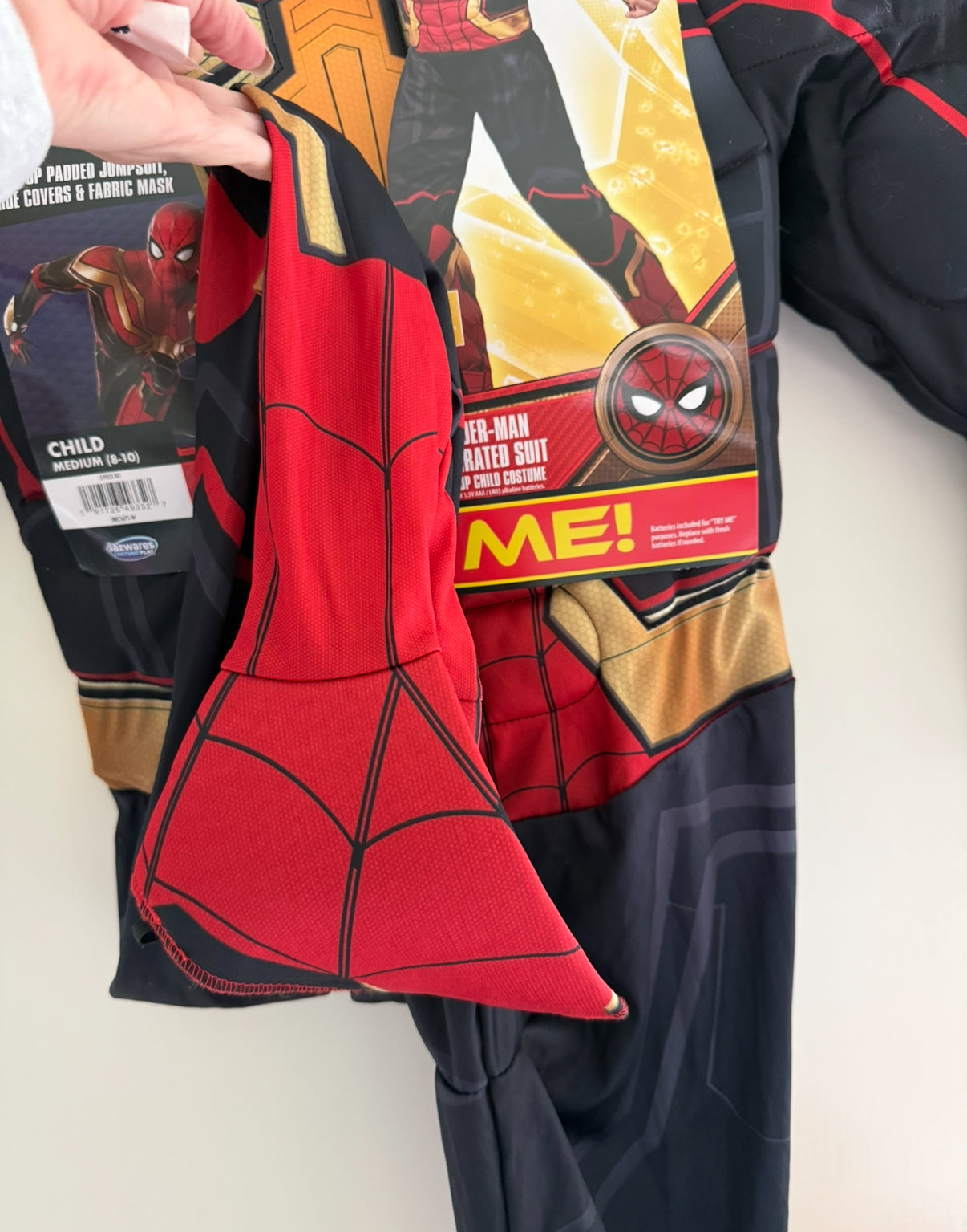 Spiderman Light Up | Child Medium (8-10) NWT