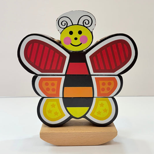 Seller 189 Melissa & Doug Butterfly Stacker Vertical Wooden Puzzle Toy 18m+