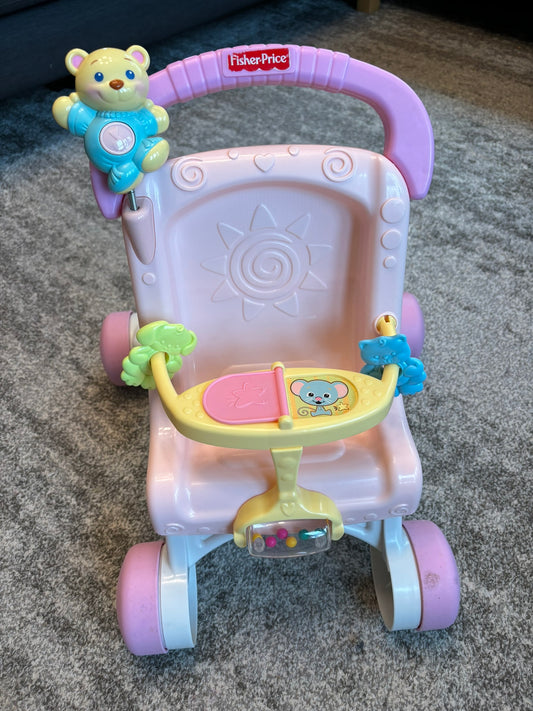 #101 Fisher Price Stroller Walker Pink