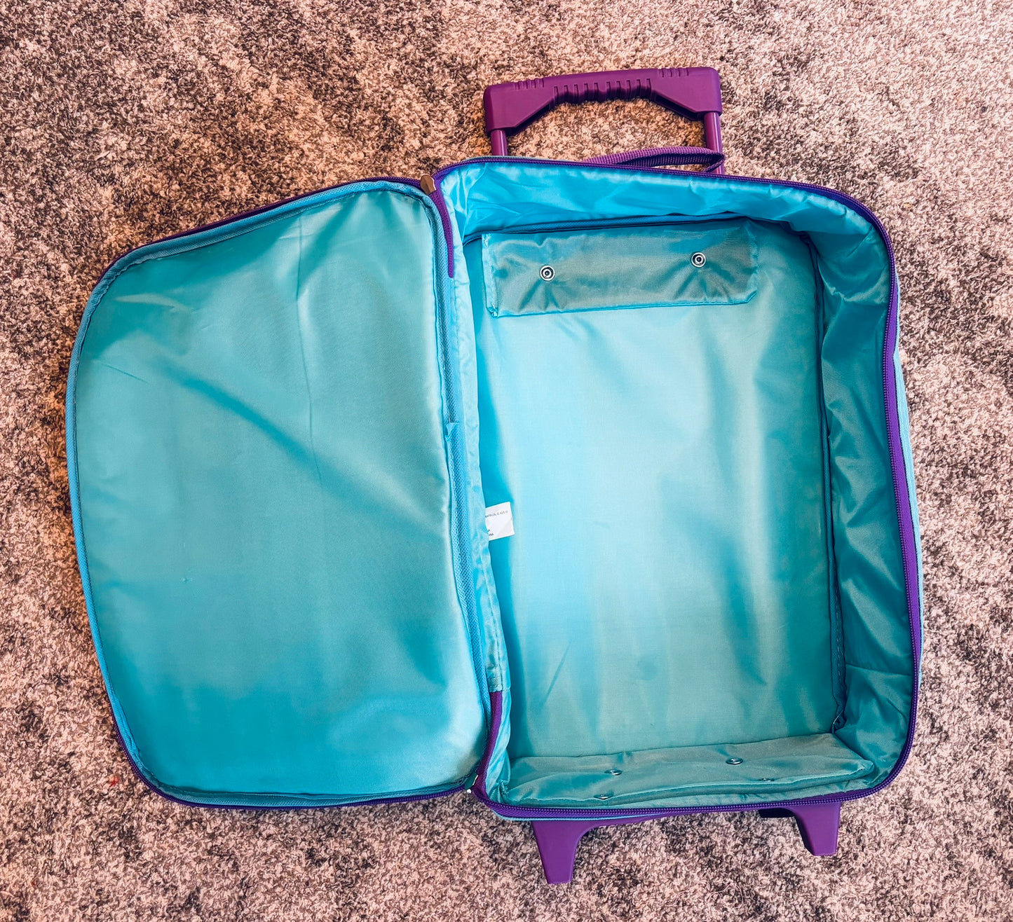 Disney Princess Roller Bag Suitcase Teal Purple
