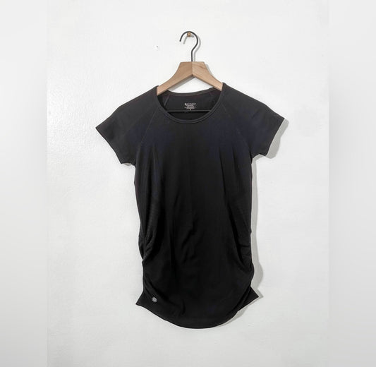 #111 Athleta Women’s Speedlight Seamless Tee in Black Size Small Athletic top