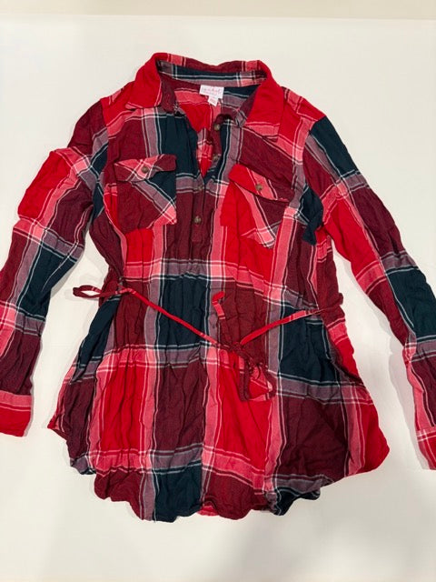 #9 -  Various Brands - 2 Long Sleeve Button Down Maternity Shirts Women's SIZE  M