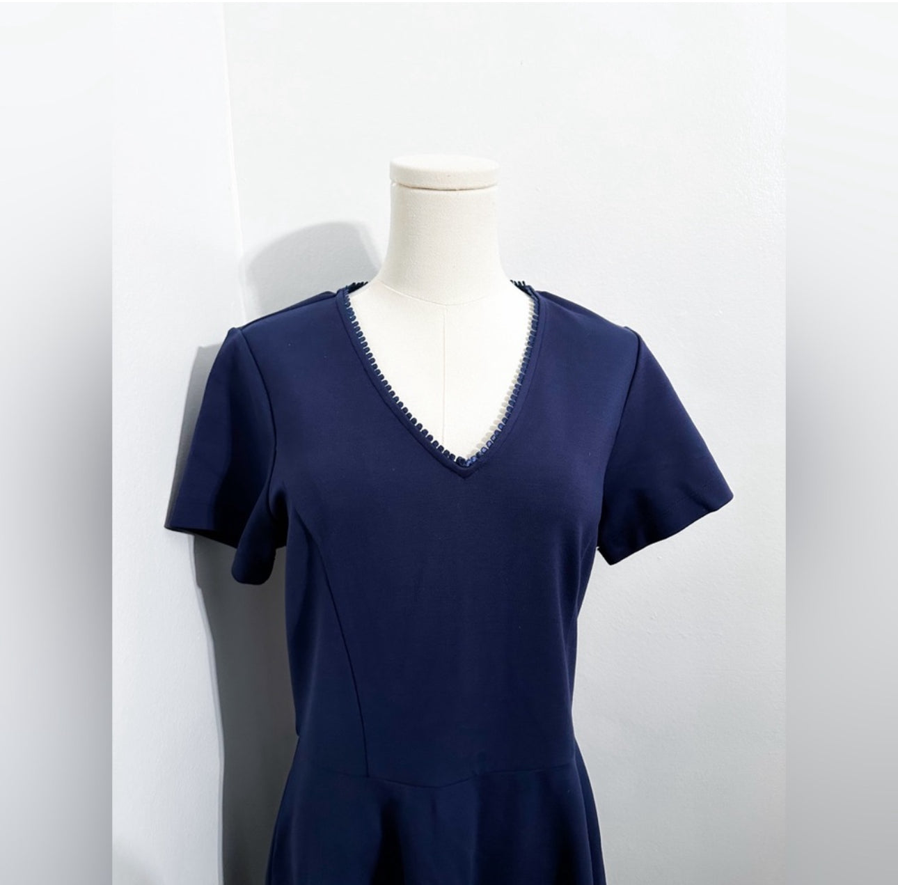 #111 Womens Draper James Navy Blue Dress medium