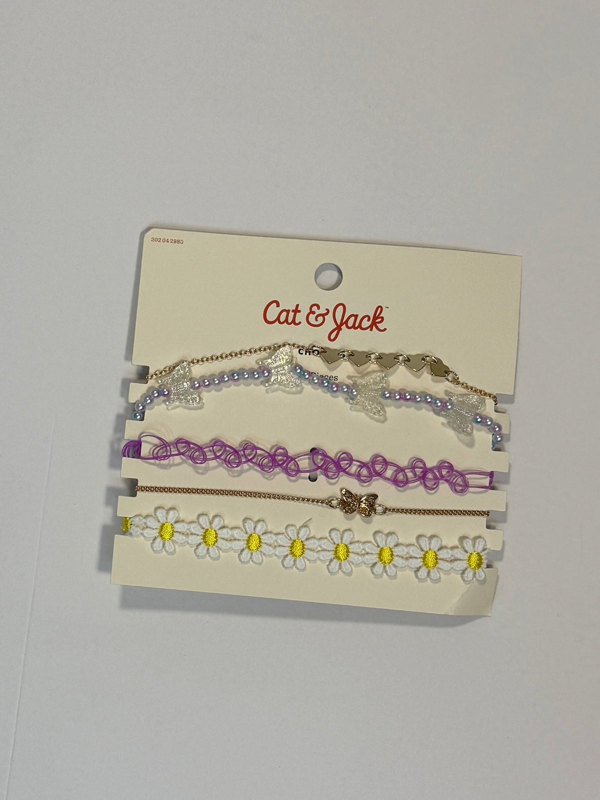 155 Girls Cat and Jack set of 5 Choker Set NEW