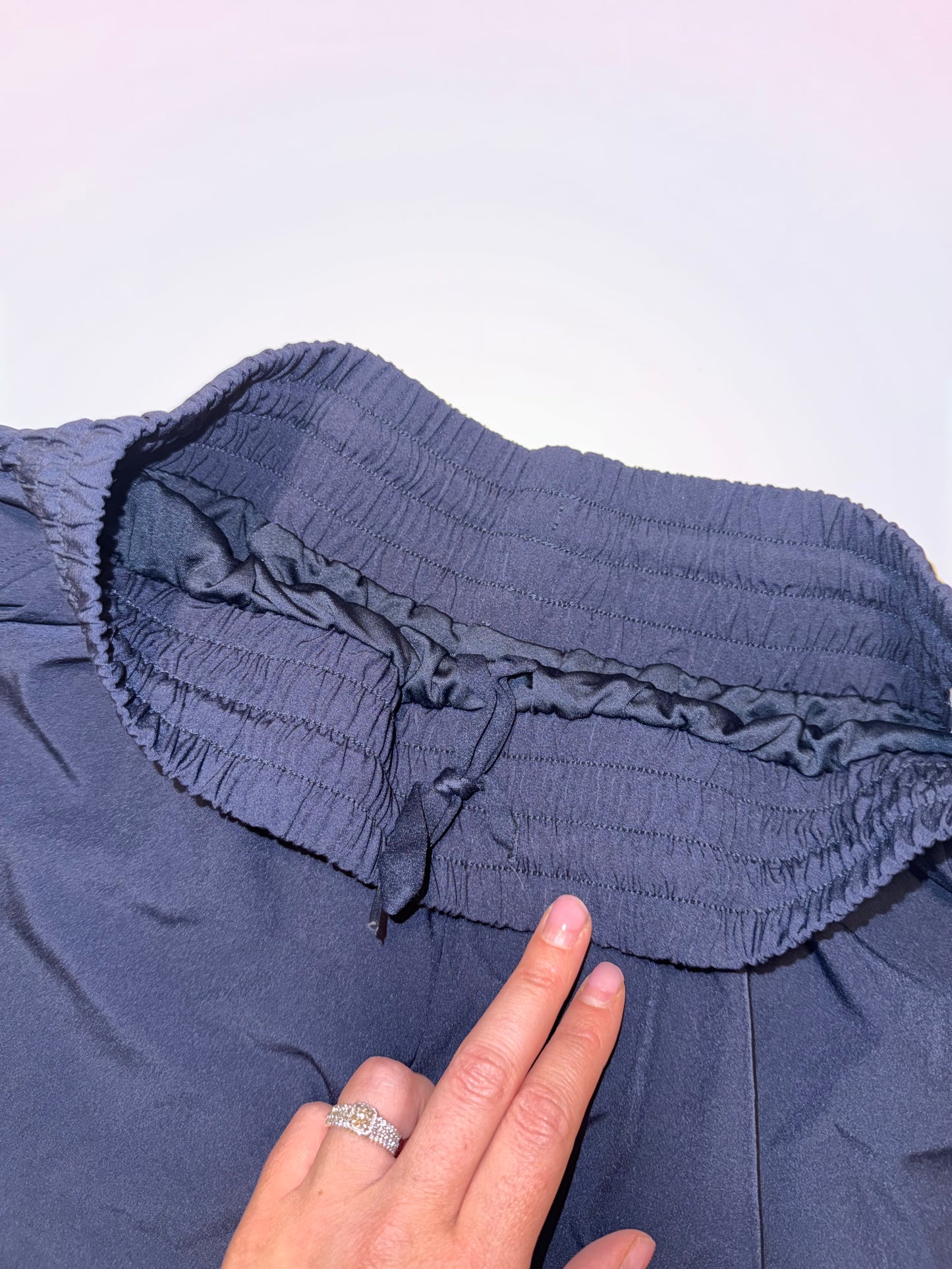 #106: Womens L RBX Navy Shorts