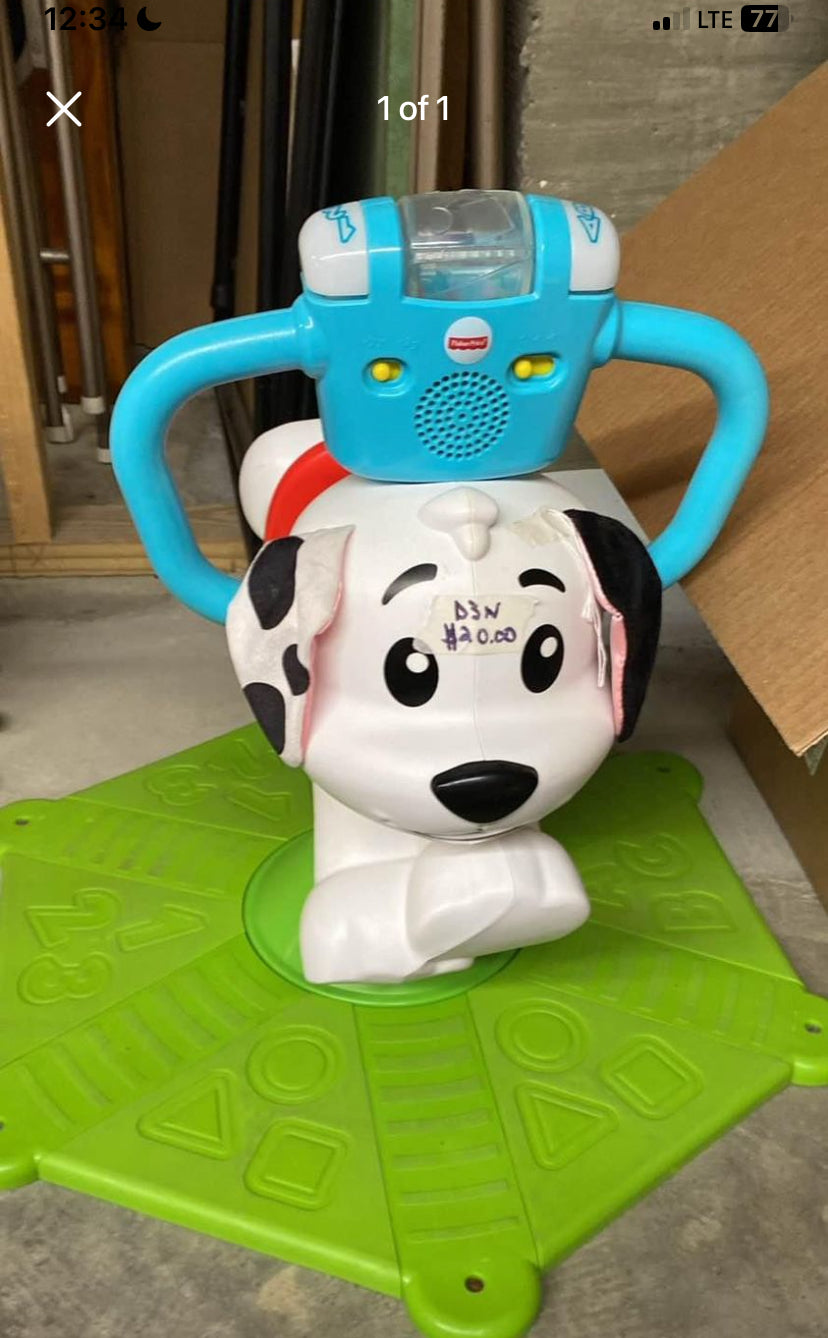 Fisher price bouncy dog
