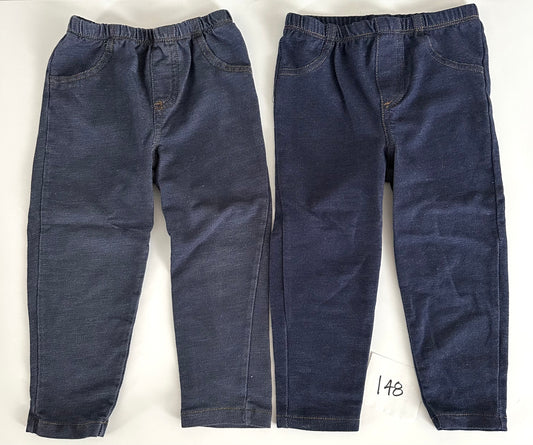 148 - Carters 2pk jeans/jeggings girls 24m