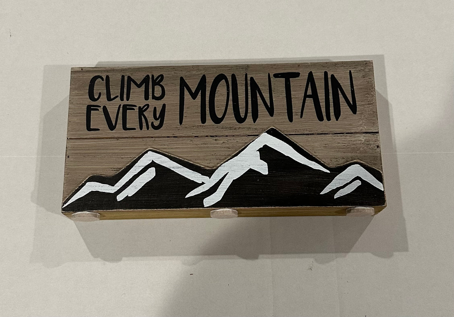 #160 Climb Every Mountain wall hanging for room