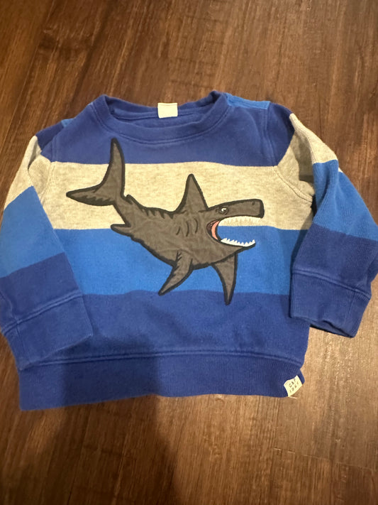 #81b Boys size 3t Gap shark sweatshirt