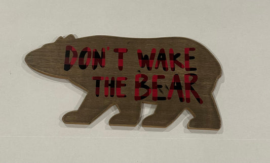 #160 Don’t wake the bear wall hanging room decoration