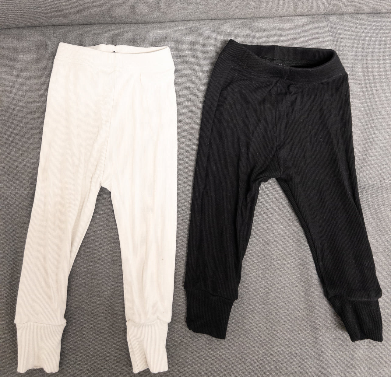 # 151.   Girls 6-12 month little bipsy pants. White and black