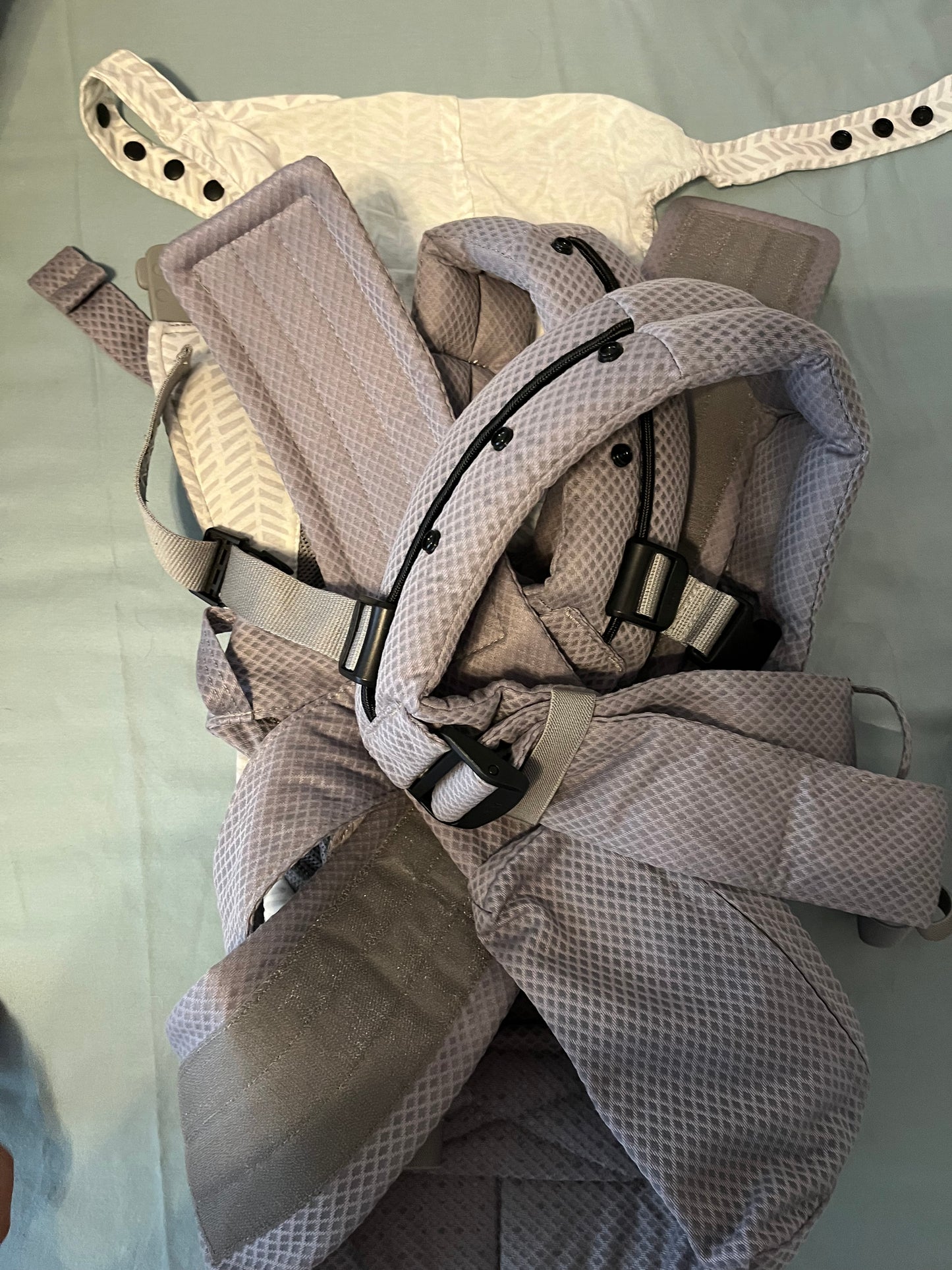 Seller 73A: VGUC Nuna w/ PBK Baby Carrier - Grey *REDUCED 10/14*