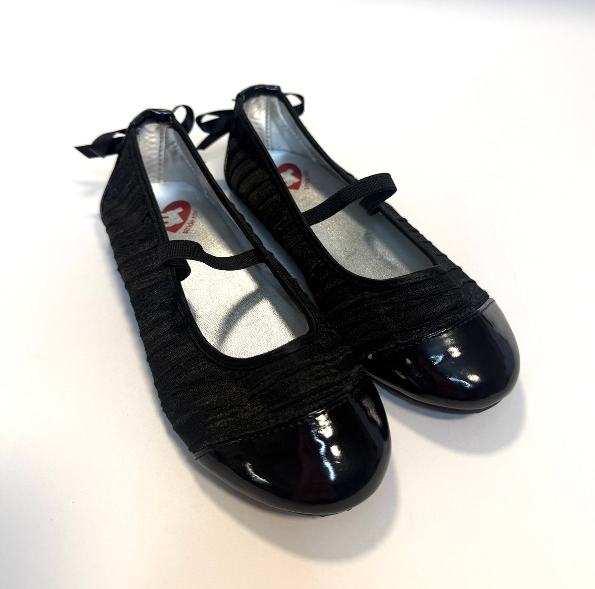 155 Girls Striderite Size 11.5 Black Ballet Flats