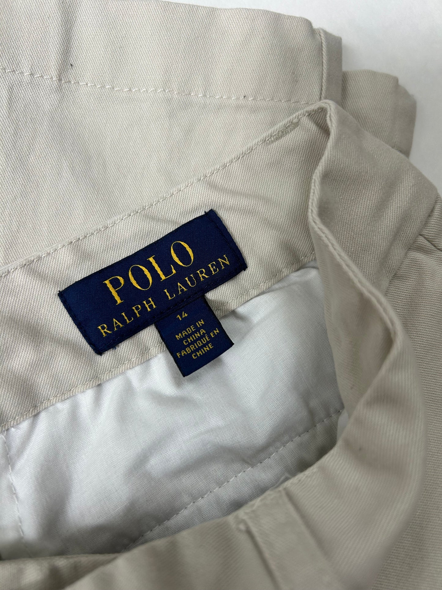 45242 Big boy size 14 Polo Ralph Lauren flat front  khakis