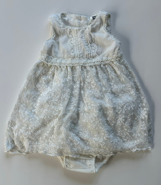 Girls 6 month Oshkosh B'gosh Sleeveless Lace Tank Dress White