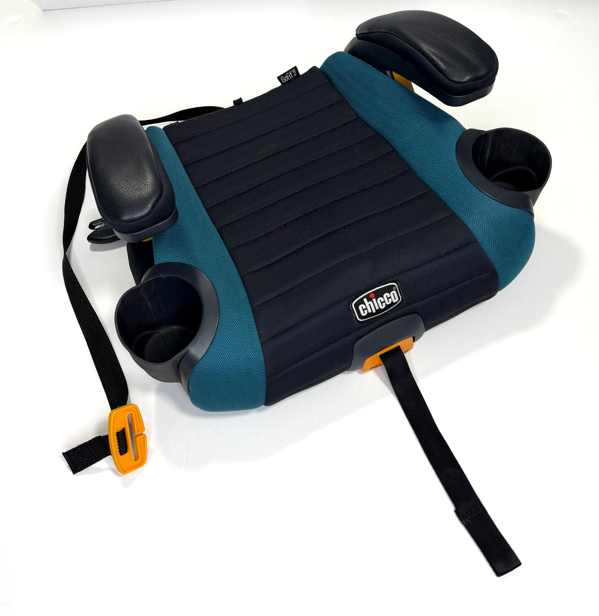 155 Chicco GoFit Plus Backless Booster with LATCH attachment option - Teal and Black