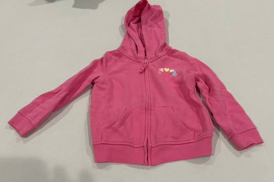 #160 Girls 3T pink long sleeve zip up sweatshirt Jumping Beans