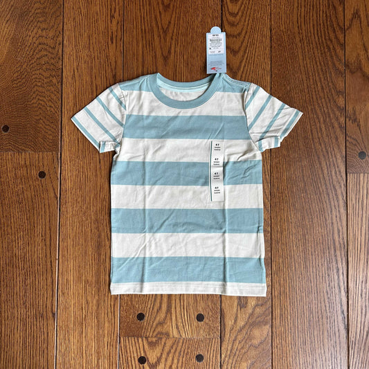 #95 NWT Boys Cat & Jack Blue and White Striped Tshirt, size 4T