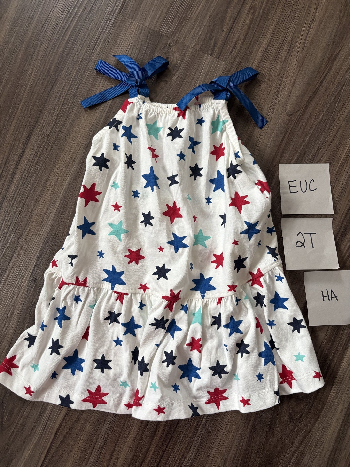 #77 - 2T - EUC Hanna Andersson - Stars Tank Dress