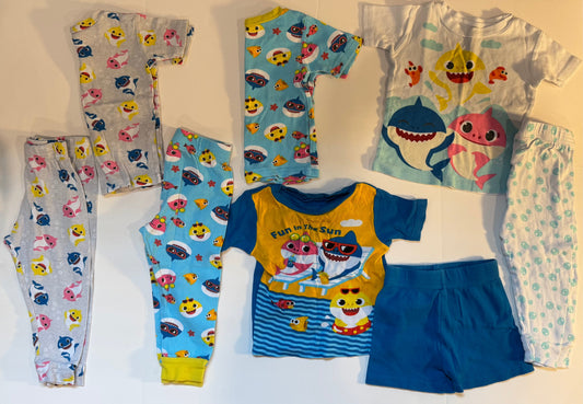 #187 Baby Shark 18m Pajama Bundle (4)