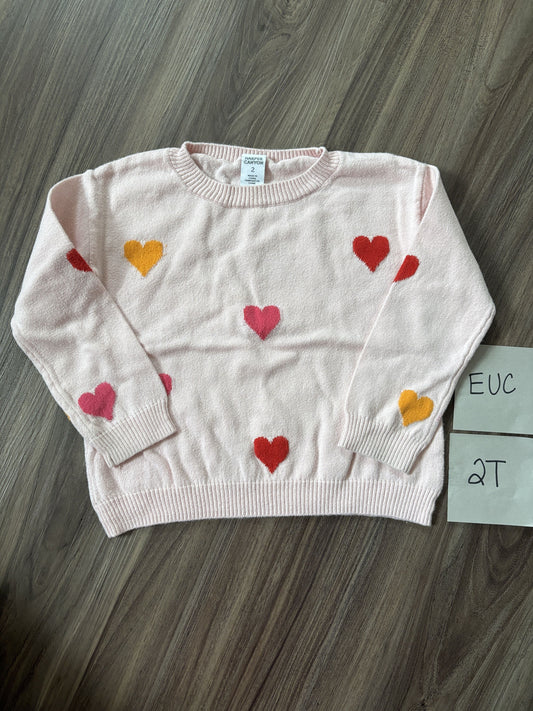 #138 - 2T EUC Harper Canyon Hearts Sweater