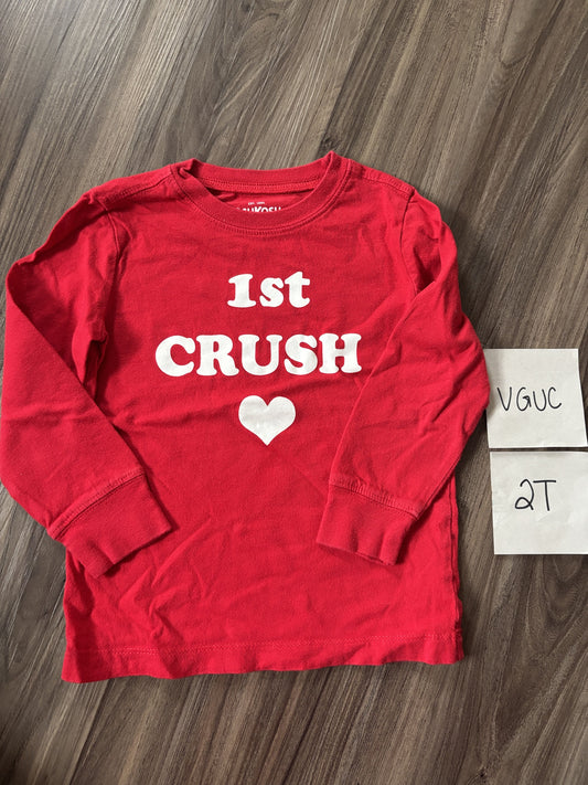 #138 - 2T VGUC 1st Crush LS Shirt