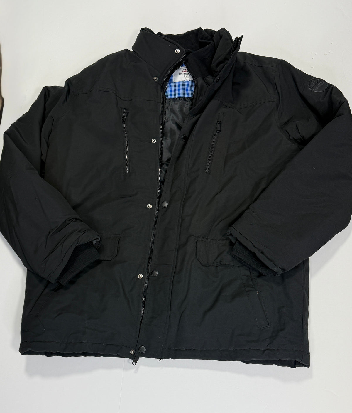 155 Men's XXL Ben Sherman Original Black Winter Coat NWOT