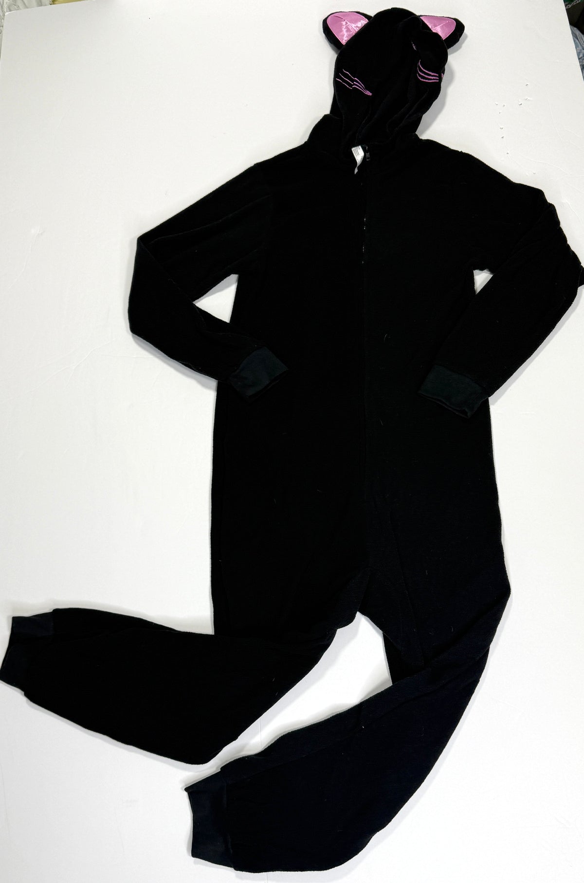 155 Black Cat Onsie Size L 12-14 with Tail