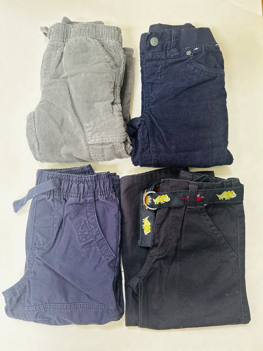 45242 Boys 2T Gymboree and OshKosh bundle of pants Navy and Gray