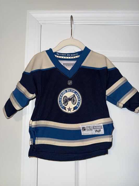 Seller 106: *Reduced* 12-24m Reebok Columbus Blue Jacket Jersey