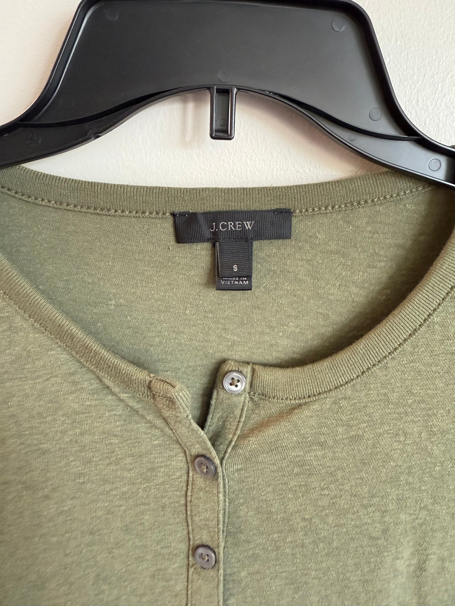#173-J.Crew women's henley size S