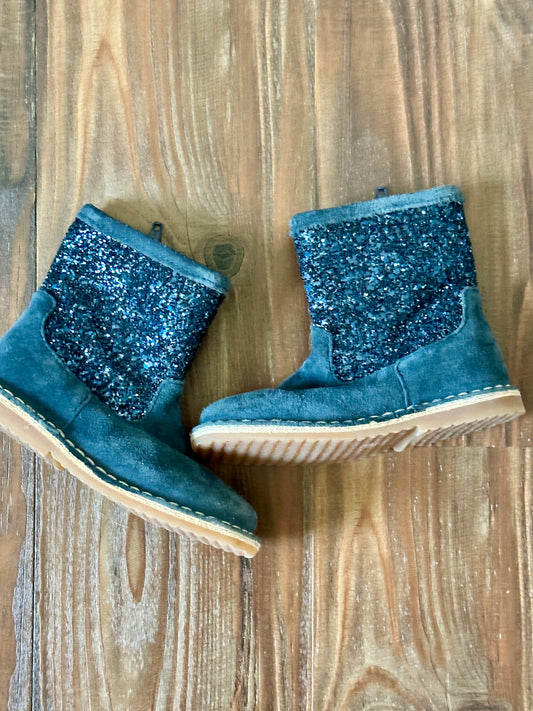 #48 Mini Boden Blue Sparkly Booites Size 8