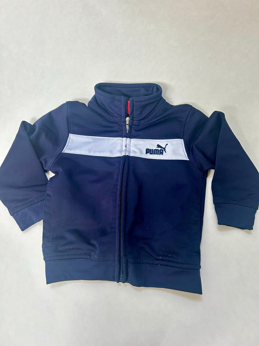 #200 Boys 12 month Puma navy full zip jacket