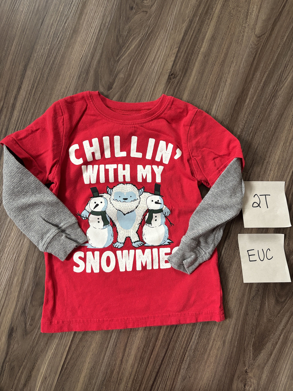 #138 - 2T EUC Chillin' With My Snowmies Shirt