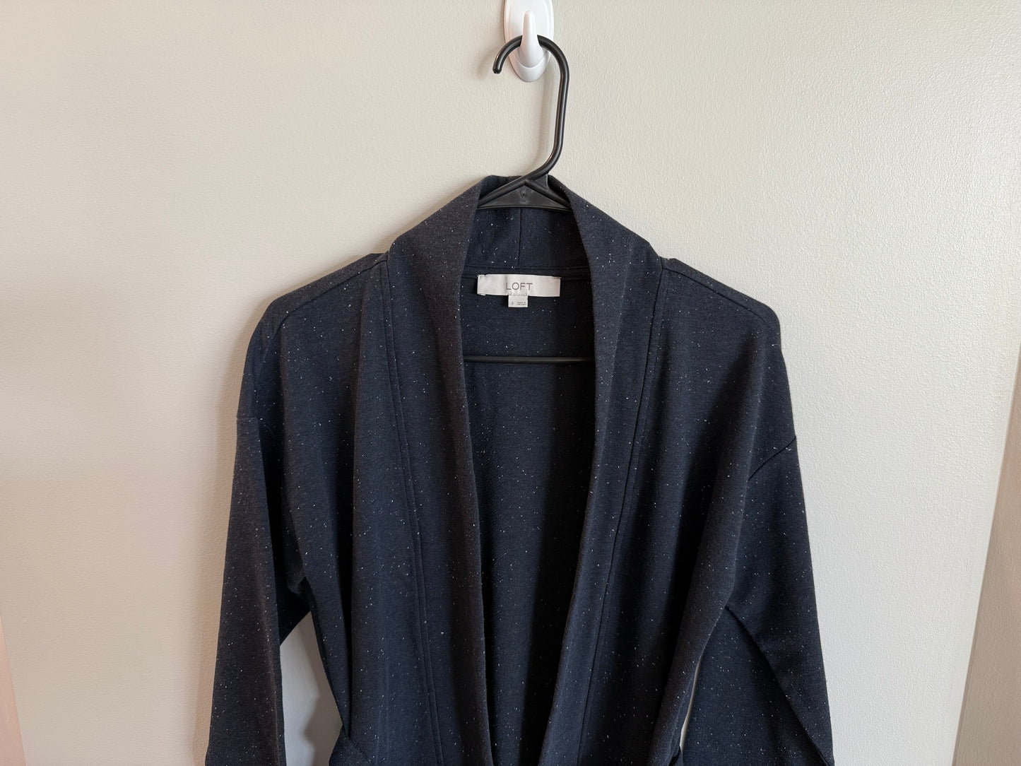 #173-LOFT women's open front jacket blue size S *see description*