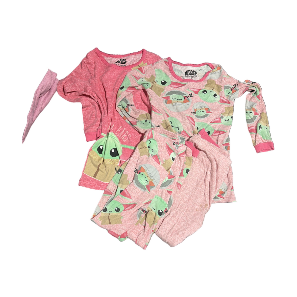 77 - Baby Yoda sz 6 PJs (1of2) * set 1 more loved than other priced right