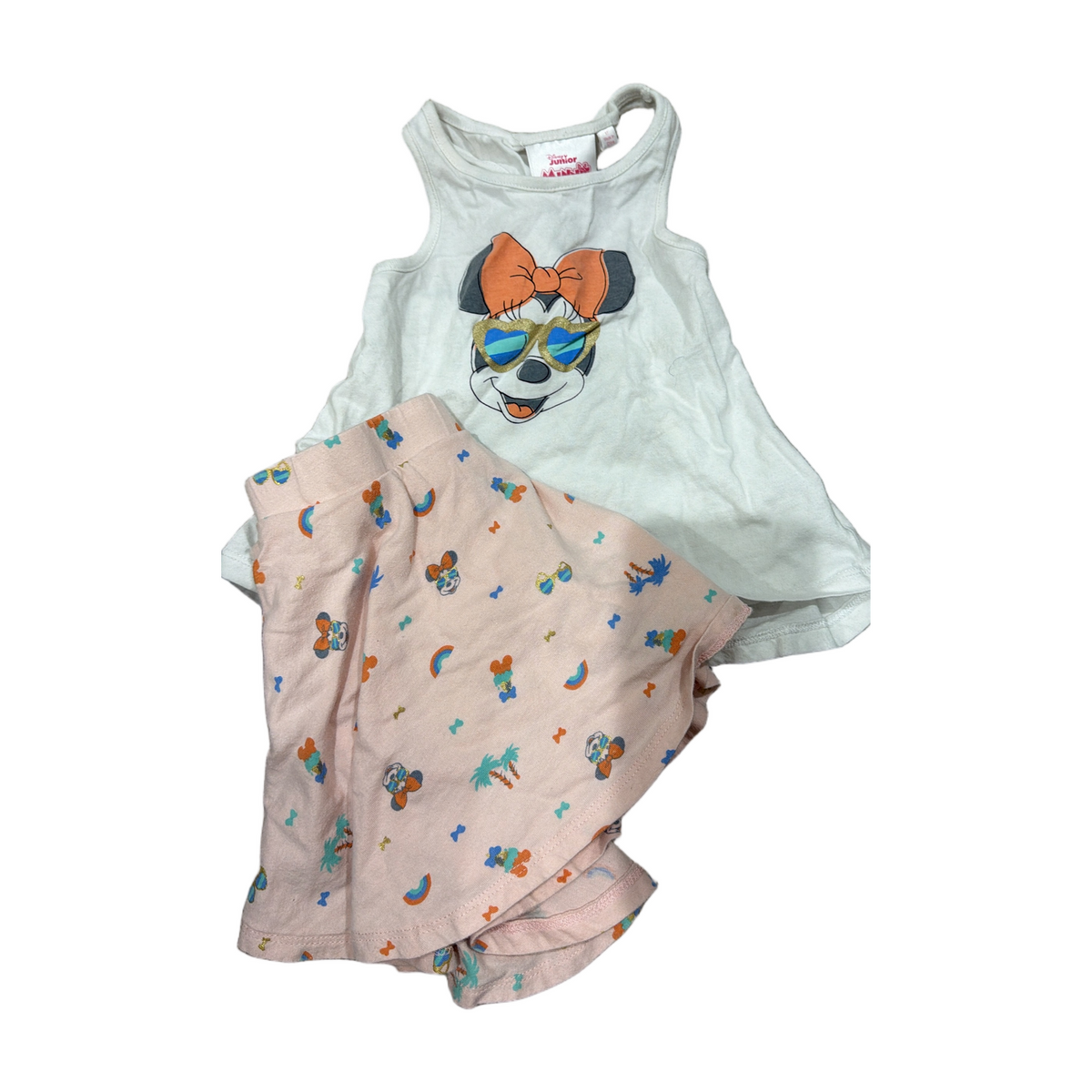 77 - Minnie outfit with Skort sz 5t (sister match in 5)