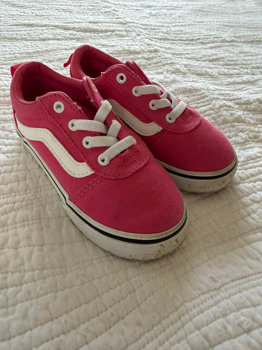 #49 *REDUCED* Vans girls size 8 pink sneakers