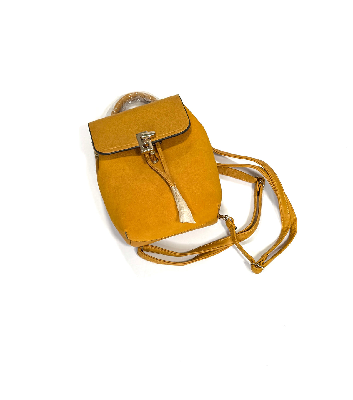 155 Women's Aldo Mustard Color Mini Backpack NEW