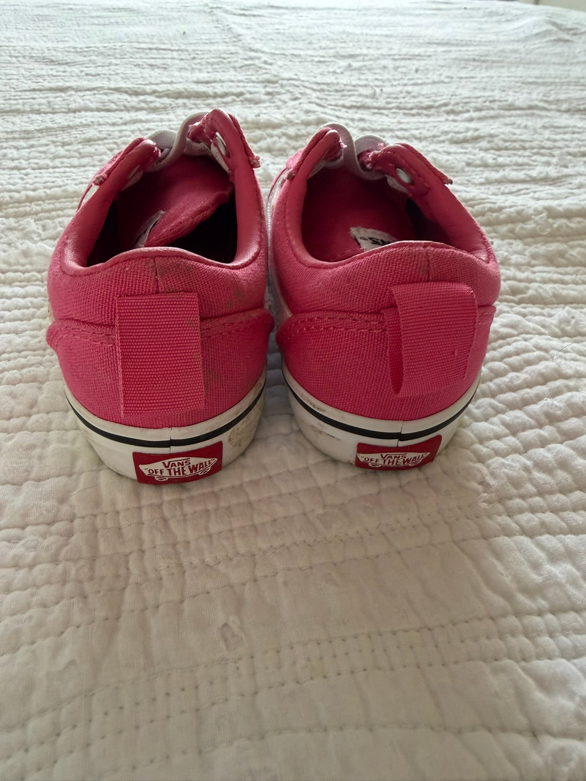 #49 Vans girls size 8 pink sneakers