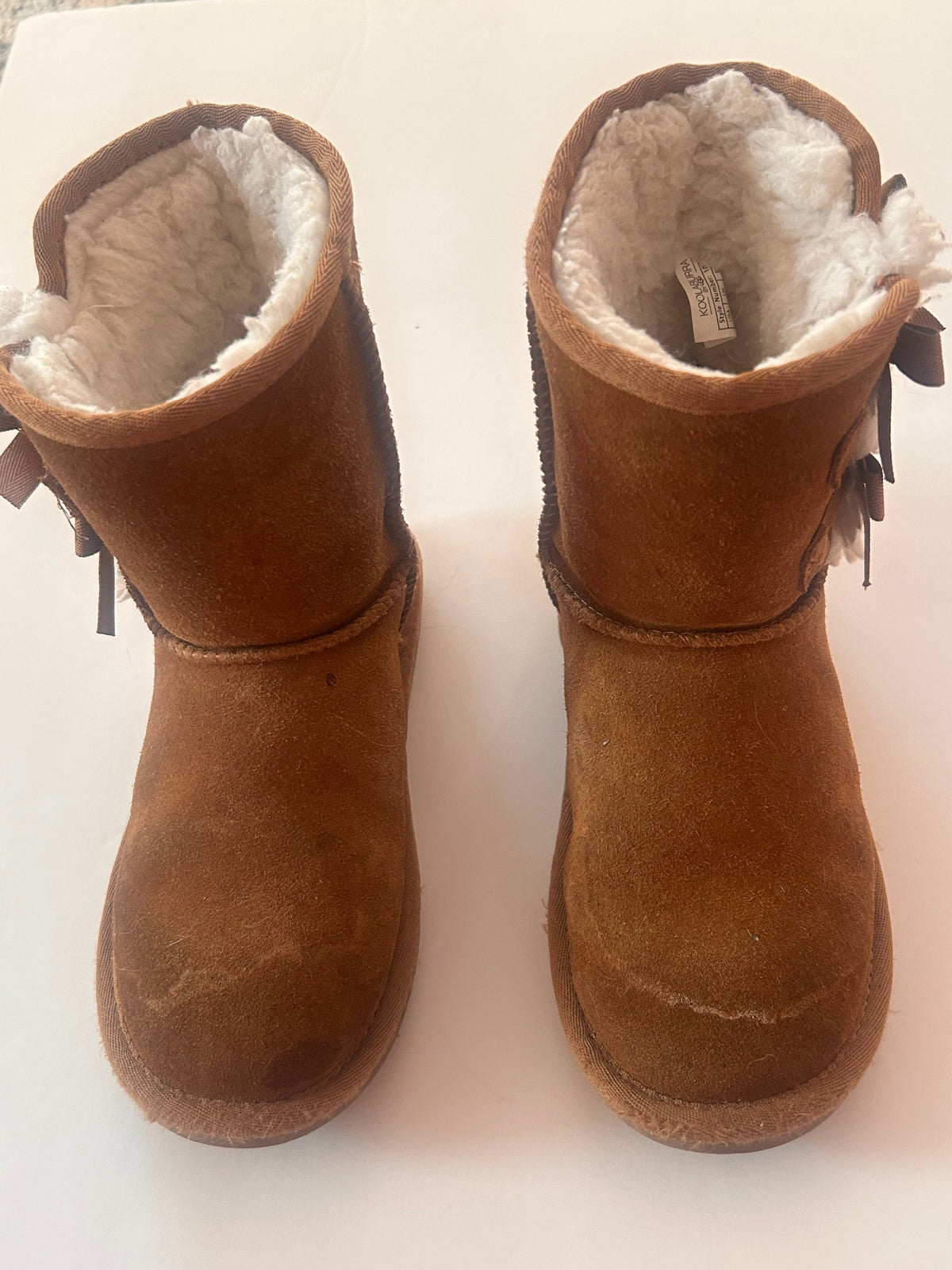 #56 UGGs Koolaburra boots with bows girls size 1