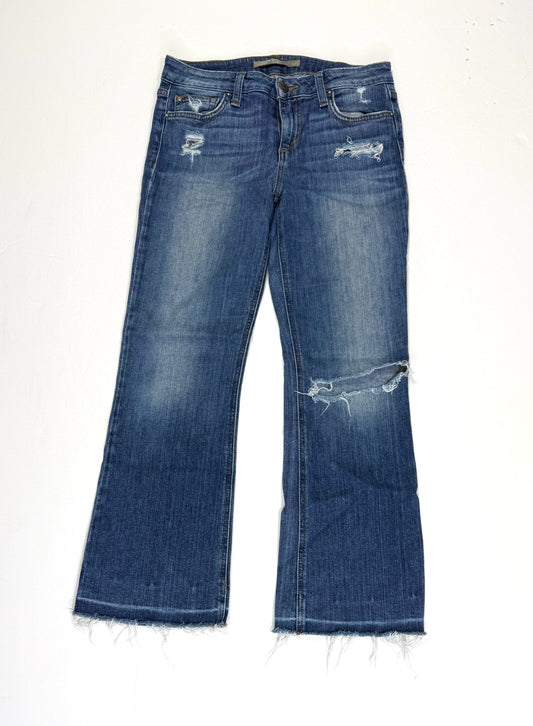 155 Women's Size 25 Joe's Jeans "The Olivia" Mid-Rise Cropped Flare