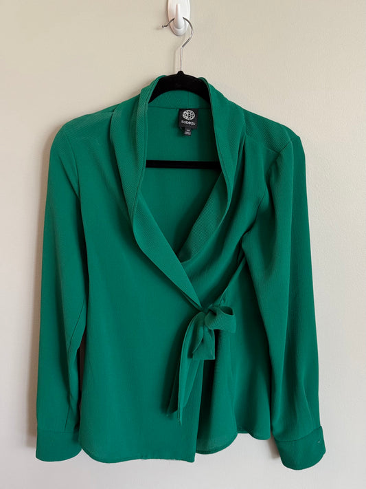 #173-women's long sleeve blouse size XS