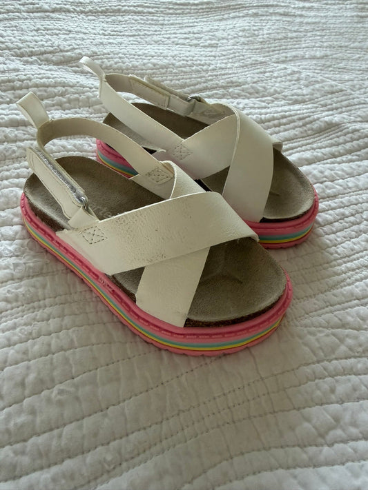 #49 Carters girls size 7 sandals