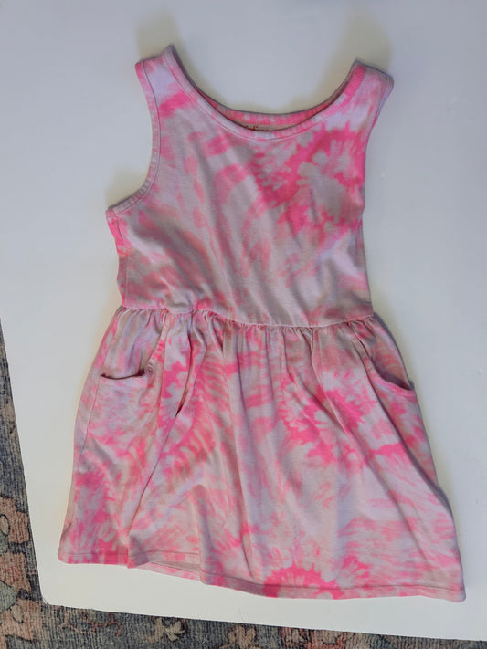 #56 Cat and Jack girls tie dyed dress size 6