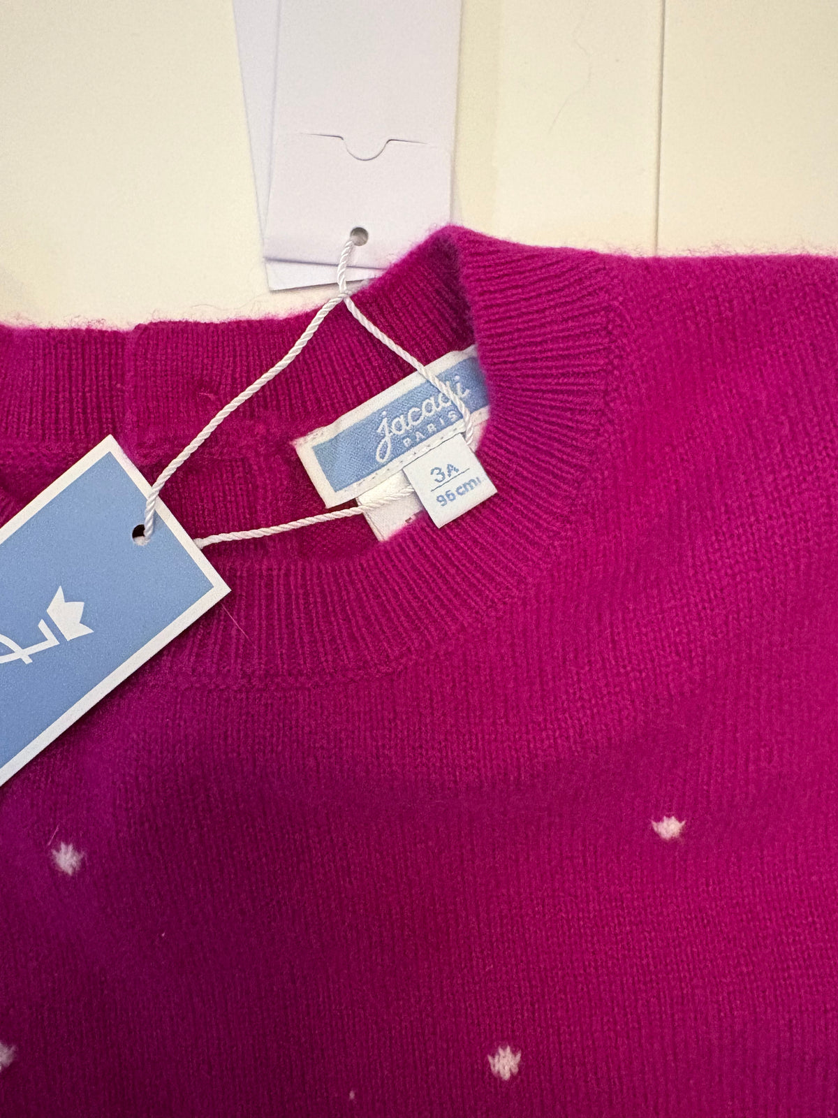 Seller 186 - Jacadi Paris Girls Christmas Sweater - Size 3A - NWTs