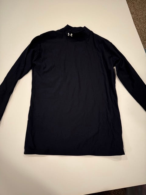 #9 -  Under Armour -  Heat Gear Black Long Sleeve Mens SIZE  XXL (Fits like XL)