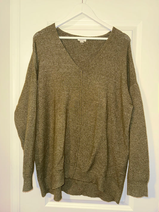 #106: Womens L Ana Green Sweater