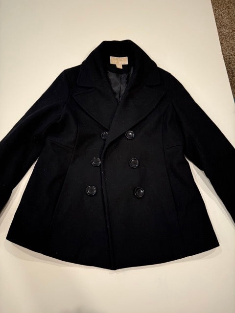 #9 -  Michael Kors -  Black Wool Pea Coat Women's SIZE  M